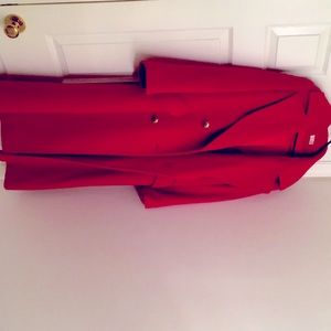 Talbots Size Ten Eye Catching Red Coat